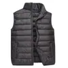 Nuevo Chaleco Ligero de Plumón y Algodón para Hombre Otoño e Invierno, Chaleco Juvenil Talla Grande, Chaqueta Corta Cálida de Moda para Hombre
