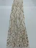 Vestido Bordado Jiaxin Tela Bordada con Lentejuelas Vestido de Noche de Alta Gama Tela Bordada con Lentejuelas y Malla Venta al por Mayor en Stock