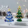 Vidrio Esmaltado Zibo 6.5cm Adorno Sólido de Árbol de Navidad Decoración Navideña Adorno Creativo de Escritorio Artesanía Transfronteriza