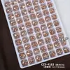 Accesorios de Arte para Uñas de Alta Calidad K9 Hielo Transparente Fondo Abierto Apilables con Pedrería Súper Brillantes Rectangulares Ovalados Acabado Perla Decoraciones de Uñas Apilables con Pedrería