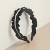 Veludo plissado headband simples elegante hairpin preto japonês e coreano elegante headband Lady estilo ocidental grottoes de cabelo acessórios de cabelo