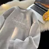 Sudadera Cóncava y Convexa 2025 para Hombre Estéreo Estampado de Acero Nuevo Diseño Trendy de Invierno Ropa Juvenil de Manga Larga para Primavera y Otoño