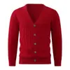 Nueva colección Otoño/Invierno 2026: suéter de punto trenzado con cuello en V para hombre, estilo coreano, moderno y casual, perfecto como capa base
