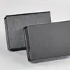 Caja de Joyería de Papel Artístico Patrón Lenny Negro, Caja de Regalo para Anillo Colgante Pendiente, Caja de Embalaje para Joyería, Caja de Joyería Negra