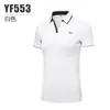 Pgm Ropa de Golf para Mujer Camiseta de Manga Corta Tejido Deportivo Dobladillo con Abertura Diseño de Cuello en V Ropa de Moda