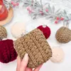 Transfronteiriço Novo Estilo Europeu e Americano Moda de Natal Bolas de Natal Enfeites de Decoração para Festa de Feriado Feitos à Mão em Tricô
