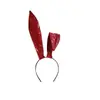 Diadema de Orejas de Conejo de Cuero Negro Pure Desire para Mujer Halloween Sexy Estilo Abstinencia Cosplay Linda Diadema de Chica Conejito Disfraz