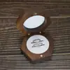 Caja de anillo hexagonal de madera maciza de nogal negro anillo pendientes pequeños de botón caja de almacenamiento de joyería caja de regalo