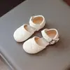 Zapatos de Cuero para Niñas 2026 Primavera Nuevo Estilo Zapatos de Princesa de Suela Blanda para Niños Modernos Zapatos de Deslizamiento Poco Profundos para Niñas Tendencia