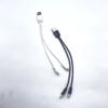 Micrófono Inalámbrico Dos en Uno Cable de Datos USB Tipo Doble Cabeza Tipo-C Android Cable de Carga Uno a Dos