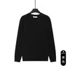 Ropa de punto para hombre de otoño e invierno, suéter para hombre de cuello redondo estilo 'old money', color liso, lujo ligero, sensación de alta gama, top casual para el día a día