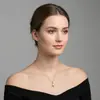 Nuevo Collar de Moda en Forma de Corazón con un Toque de Lujo, Cadena para Clavícula Bañada en Oro Real con Diamantes, Diseño Único y Elegante Regalo para Mujeres