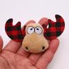 Acessórios de Pelúcia de Algodão com Cabeça de Animal de Desenho Animado Patozinho Fofo Gato Boneca Broche DIY Boneca Acessórios de Decoração