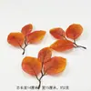 Hojas artificiales de arce de tres hojas, hojas de otoño, decoraciones de Navidad y Halloween, follaje para paisajismo y ambientación de escenas