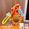 Lembrança do Dia do Professor Pingente Chaveiro Girassol de Lã, Presente Prático para Professoras no Início do Ano Letivo, Pequeno Presente