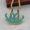Accesorios de Joyería Goteo de Aceite Imitación Jade Hecho a Mano DIY Cobre Conservador de Color 31*20mm Estilo Antiguo Material Hecho a Mano B3482