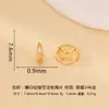 Acessórios artesanais DIY estilo antigo: Contas separadoras de roda de Dharma ocas cravejadas de diamantes banhadas a ouro em prata 925, contas separadoras para pulseira e colar de cristal