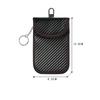 Bolsa de protección para llaves de coche, antirrobo, con blindaje electromagnético RFID y antidesmagnetización de tarjetas de crédito.