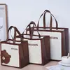 Bolsas de Sacola Personalizadas em Tecido Não Tecido, Sacolas de Compras Laminadas da Moda, Embalagem de Presente Promocional Publicitário com Logo Impresso Personalizado