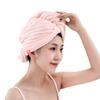 Gorro de Secado de Pelo Rayado Oversize para Mujer, Felpa de Coral, Secado Rápido, Gorro de Ducha para Mujer, Turbante para la Cabeza, Toalla para Secar el Pelo, Súper Absorbente