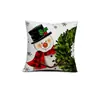 Nueva funda de almohada navideña de doble cara con diseño de Papá Noel y copo de nieve, funda de cojín decorativa navideña, al por mayor