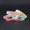 2023 pulsera de silicona caliente color sólido tie-dye elástica Amazon estación internacional venta caliente no tóxica suave