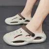Sandálias Casuais de Verão Novo Estilo, Sensação Squishy, Estilo Casal Unissex, Confortáveis, Antiderrapantes, Sola Grossa, Perfuradas, Dedo Fechado, Respiráveis