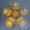 Luz de ponta de árvore de Natal transfronteiriça luz de pentagrama LED caixa de bateria interna decoração luminosa sala atmosfera de acampamento luz colorida