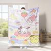 Cobertor de Flanela Infantil de Desenho Animado Transfronteiriço Sanrio Cobertor de Impressão Digital Cobertor para Quatro Estações Cobertor para Ar Condicionado Cobertor para Hora do Almoço