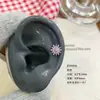 Pendientes de Acero de Titanio 316L, Exquisitos y de Moda, Pendientes de Tuerca Navideños de Copo de Nieve en Cuatro Colores, Pendientes de Diseño Dulce y Genial para Mujeres