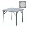 Mesa Cuadrada Plegable de Plástico Actividades al Aire Libre Camping Mesa de Comedor Portátil Hogar Mesa Simple de Mahjong Almacenamiento Mesa Plegable Portátil