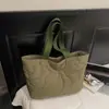 2026 Nova Bolsa Acolchoada de Algodão Estilo Coreano Simples, Bolsa de Ombro Casual da Moda para Mulheres, Bolsa de Mão Acolchoada Outono e Inverno, Leve