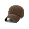 Versátil para o Dia a Dia Moda Cap Baseball Simples Esportes ao Ar Livre Letras Brancas Estilo Coreano Feminino Boné Bico de Pato Casual Masculino