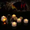 Amazon venda quente pequena luz de chá LED vela de controle remoto eletrônico Halloween casa atmosfera de casamento luz decorativa em estoque