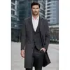 Casaco trench coat masculino moderno transfronteiriço por atacado, moda outono e inverno europeia e americana, casaco trench coat de comprimento médio, casaco de lã masculino plus size