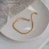 Tobillera de Acero de Titanio Simple de Nuevo Estilo que No se Desvanece, No es Necesario Quitarla al Bañarse, Anillo para Pierna de Cuerda Roja de Alta Gama, Accesorios Versátiles de Verano para Mujer