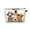 2025 Cross-Border Teum Cachorrinho Fofo Armazenamento Portátil Passeio Feminino Bolsa de Cosméticos Material Poliéster Bolsa para Armazenamento de Artigos de Higiene Pessoal