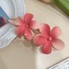 Rosa Gradiente Flor Grampo de Cabelo Franja Lateral das Mulheres Duckbill Clip Tiara Doce Bonito Quebrado Grampo de Cabelo Grampo de Cabelo