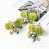 Diadema de flor artificial base Mori accesorios DIY ramillete sombrero de paja mar de flores bola de espinas de erizo de mar ramo pequeño material planta de simulación