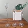 Suporte Alto para Velas de Vidro, Copo para Vela Perfumada, Decoração de Mesa Pintada com Spray Galvanizado, Recipiente para Vela, Estilo Leve de Luxo, Festa de Feriado
