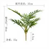 Plantas verdes artificiales, helecho esparrago, palma areca, decoración de micro paisajismo, adornos en maceta, hojas decorativas de planta falsa para el hogar