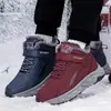 Zapatos Grandes de Algodón de Invierno para Mujer, Zapatos Casuales para Caminar con Suela Suave Antideslizante, Forrados de Felpa, Engrosados y Cálidos, Zapatos Deportivos para Papá de Mediana Edad y Anciano