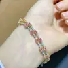 Pulseira Tesouro azul claro natural puro Papalacha tamanho aprox. 3*4mm Prata 925 Seiko cravação outlet de fábrica
