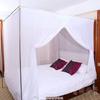 Mosquiteiro Antigo para Uso Doméstico, Gaze de Algodão com Hastes de Bambu e Cordas, Espessado, Extra Denso, Bloqueador de Luz, à Prova de Poeira, Porta Única, 1,5m Dormitório Estudantil