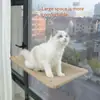 Percha de Ventana para Gato y Hamaca de Ventana para Gato, Cuatro Ventosas están Conectadas a la Cuerda, Hamaca Montada Segura y que Ahorra Espacio que se Puede Usar en Ventanas.