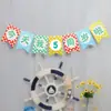 Hoje, Meu Primeiro Aniversário, Bandeira de Aniversário, Aniversário do Bebê, Banquete da Lua Cheia, Decoração de Festa de Aniversário, Bandeira de Cauda de Peixe