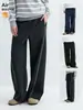 Calça de Moletom Yutang com Caimento em Tecido de Camada de Ar e Design Estruturado, Calça Casual Esportiva de Perna Reta Solta para Homens e Mulheres, Nova Coleção Outono/Inverno