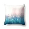 Fronha de Poliéster Flor Decorativa Fronha Estampada para Casa Almofada Lombar de Carro Capa de Almofada de Cabeceira de Sofá QTA07
