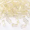 Miçangas de Vidro para Sementes 4*8mm, Miçangas Transparentes Iridescentes de Bambu, Acessórios de Materiais para Tecelagem de Pulseira Colar Artesanal DIY