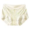 Cintura Alta Estilo Fresco Floral Estilo Playa Alta Elasticidad Cómodo Borde Sin Marca Seda de Morera 5A Entrepierna Bacteriostática Talla Grande Ropa Interior para Mujer